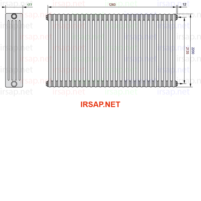 Радиатор IRSAP Tesi 52200/28 T02 CL 01